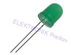 LED 10mm zelená 50 mCd