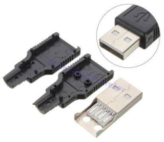 Konektor USB A kolík na kábel