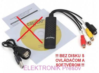 USB AV rekordér - bez disku