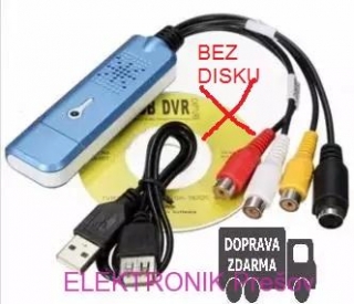 USB AV rekordér - bez disku