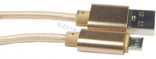 Nabíjací kábel USB/microUSB 1m
