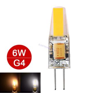 COB LED žiarovka G4 2W WW